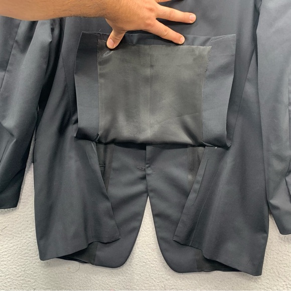 Vintage Burberry London Boyds Philadelphia Men's Size 44 100% Wool Blazer Coat - Picture 12 of 16